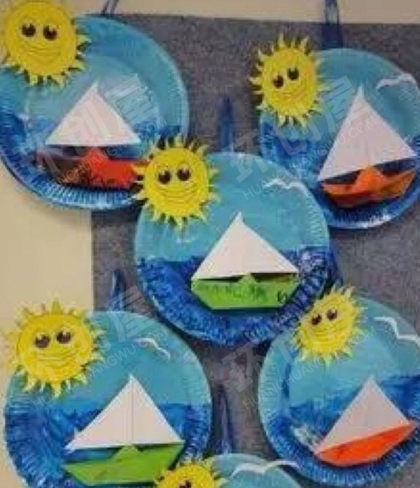 幼儿园美工区夏天主题作品制作图片