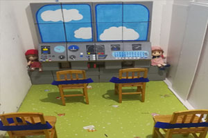 幼儿园角色游戏小小飞机场环创图片