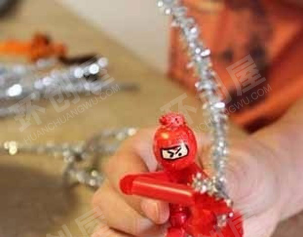 幼儿园角色游戏百变小人偶环创图片