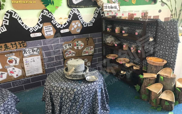 幼儿园角色游戏小小杂粮铺环创图片