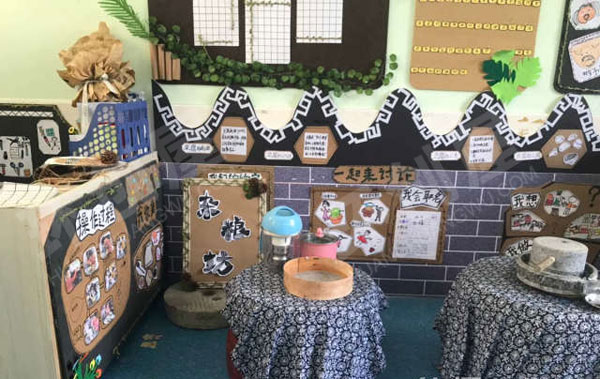 幼儿园角色游戏小小杂粮铺环创图片