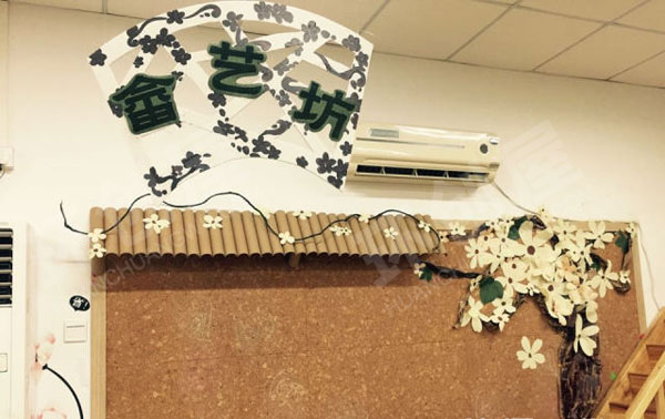 幼儿园中国文化森系复古主题墙环创图片