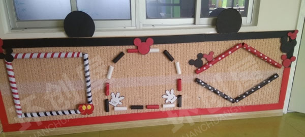 幼儿园可爱米奇主题墙面布置环创图片