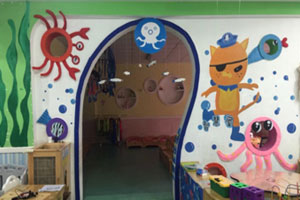 幼儿园海底小纵队墙面布置环创图片2张