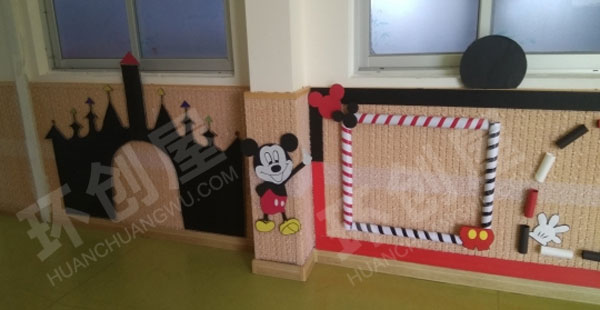 幼儿园可爱米奇主题墙面布置环创图片