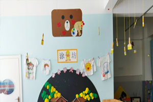 幼儿园教室卡通动物区域牌吊饰图片4张