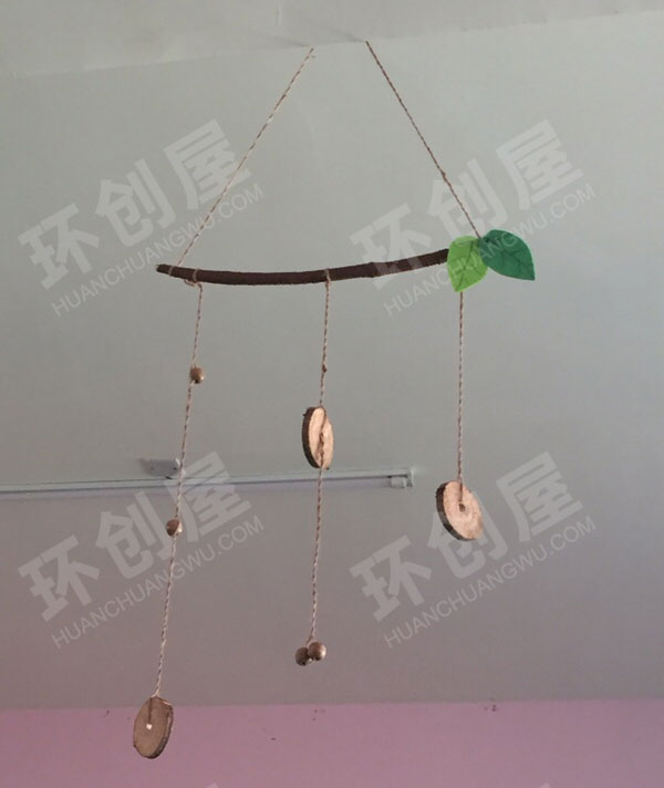 幼儿园森系吊饰田园风树枝木片图片