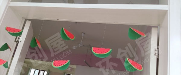 幼儿园小清新的西瓜吊挂饰图片