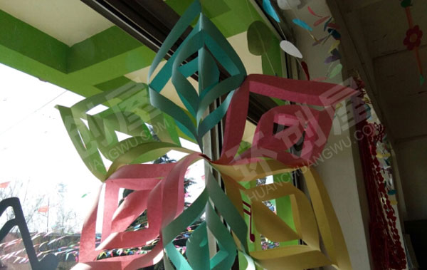 幼儿园元旦手工自制优质灯笼窗花挂饰图片