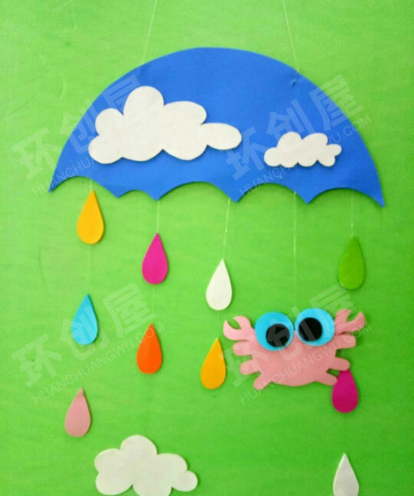 幼儿园小清新少女心绿色挂饰图片