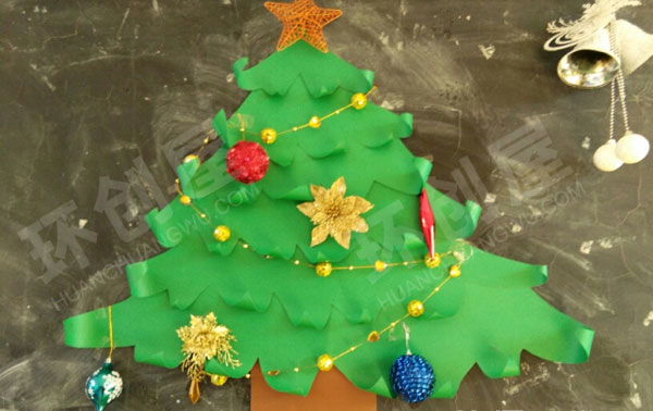 幼儿园圣诞节手工圣诞树挂饰图片