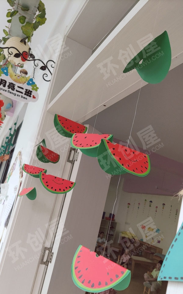 幼儿园小清新的西瓜吊挂饰图片