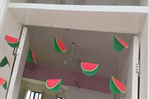 幼儿园小清新的西瓜吊挂饰图片2张
