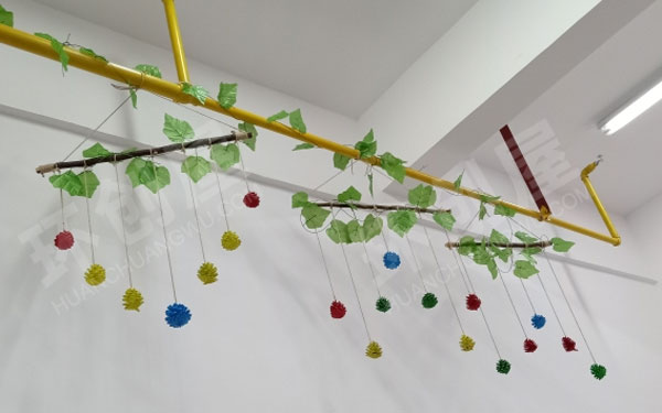 幼儿园自然素材废物利用吊挂饰图片