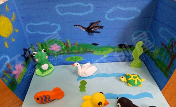 幼儿园超轻粘土作品窗台环创图片