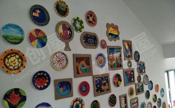 幼儿园走廊楼道墙面装饰绘画环创图片