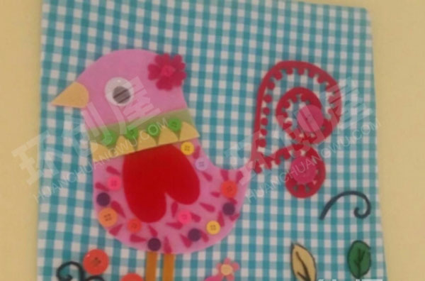 幼儿园废物利用扣子联盟走廊墙面环创图片