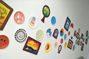 幼儿园走廊楼道墙面装饰绘画环创图片5张