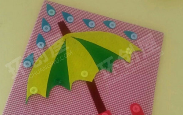 幼儿园废物利用扣子联盟走廊墙面环创图片