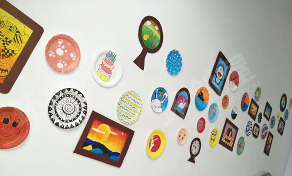 幼儿园走廊楼道墙面装饰绘画环创图片