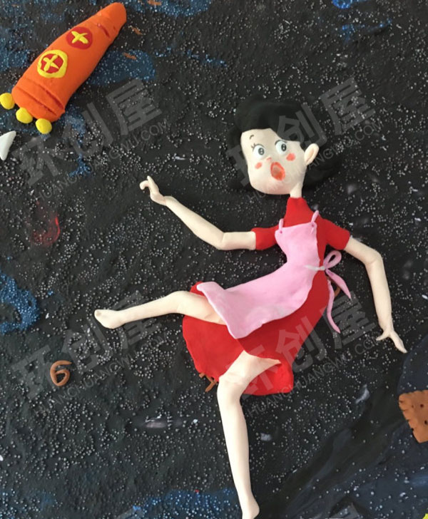 幼儿园大头儿子小头爸爸超轻粘土装饰画走廊环创图片