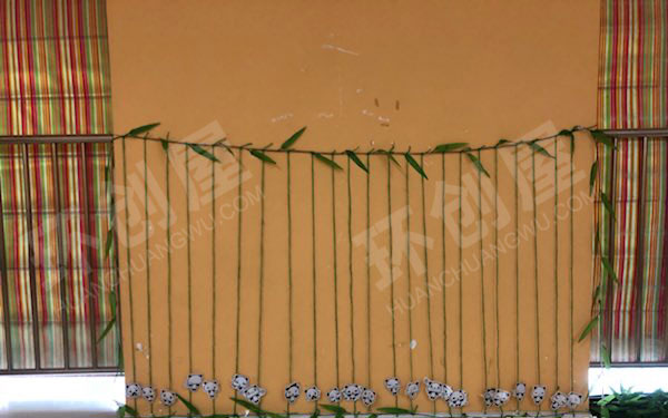 幼儿园熊猫家园环创图片