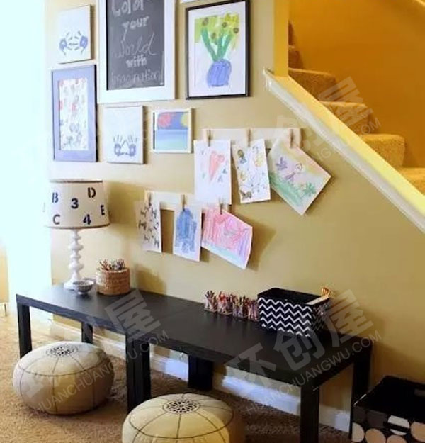 幼儿园艺术创想儿童作品展示墙面图片