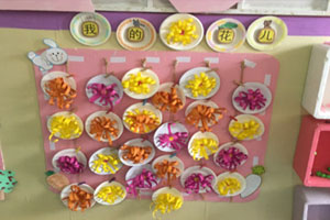 幼儿园我的花儿作品展示图片