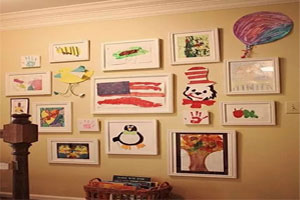 幼儿园艺术创想儿童作品展示墙面图片9张