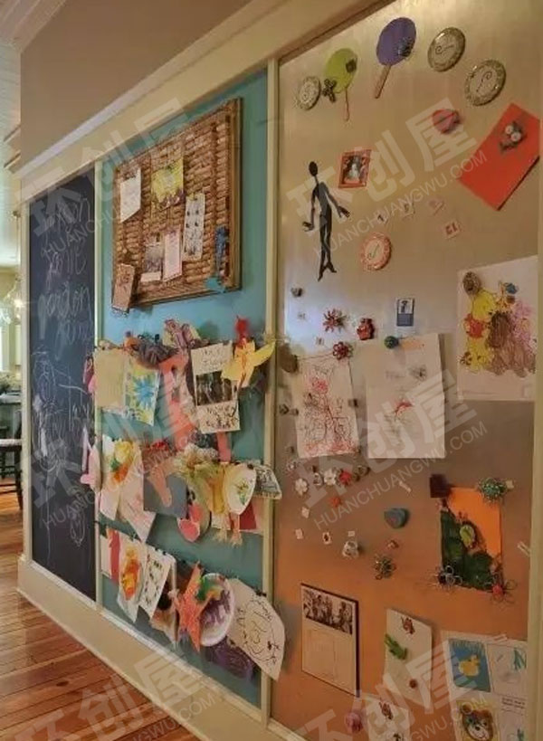 幼儿园艺术创想儿童作品展示墙面图片