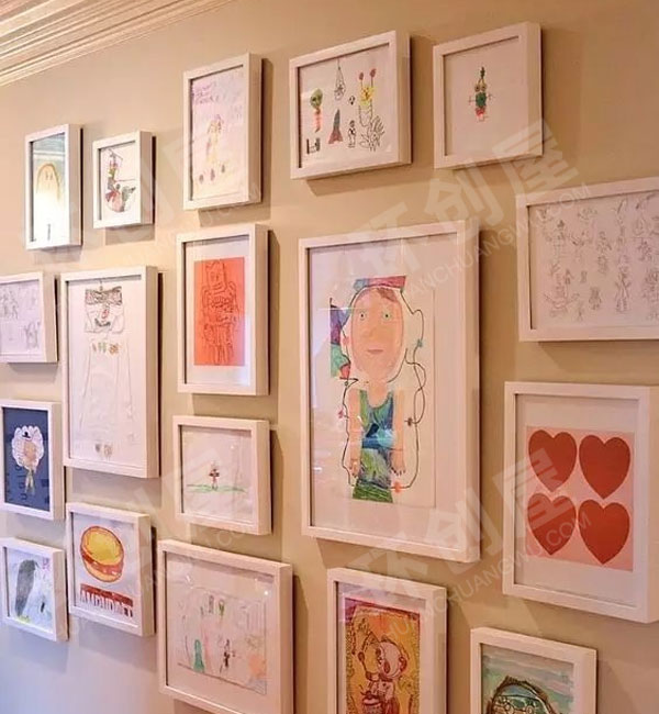 幼儿园艺术创想儿童作品展示墙面图片