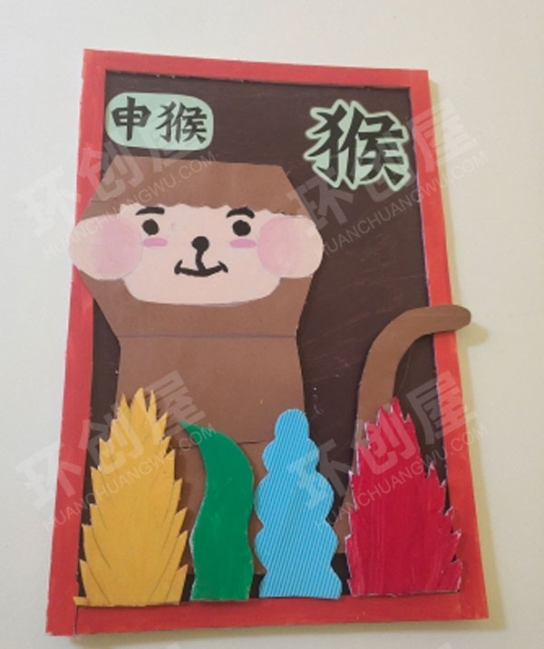 幼儿园楼道环创十二生肖作品展示图片