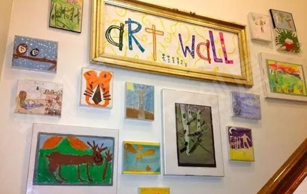 幼儿园艺术创想儿童作品展示墙面图片