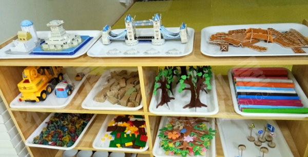 幼儿园建构区辅助材料环创图片