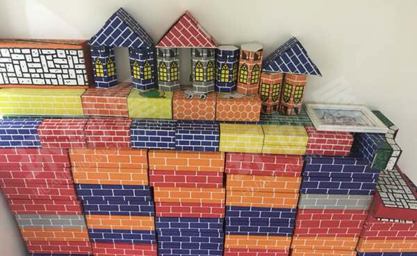 幼儿园建构区建材市场环创图片