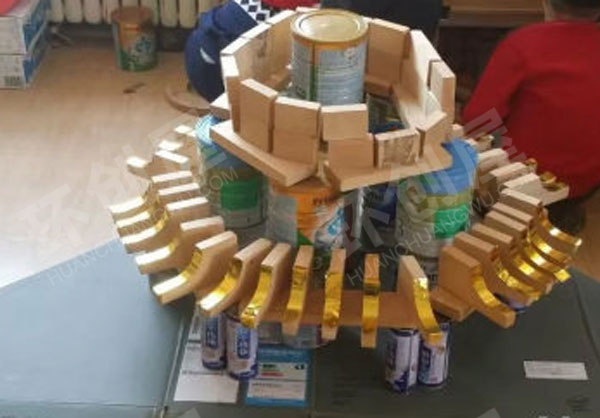 幼儿园建构区大木片积木栈桥环创图片