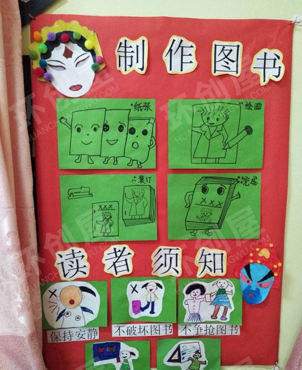 幼儿园中国文化制作图书阅读区图片
