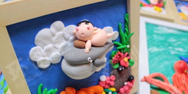 幼儿园美工区黏土创意动物卡通作品图片