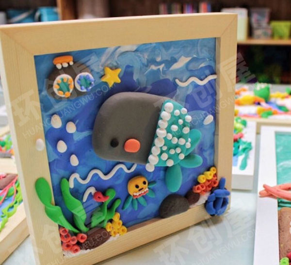 幼儿园美工区黏土创意动物卡通作品图片