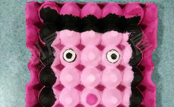 幼儿园美工区创意蛋托画图片