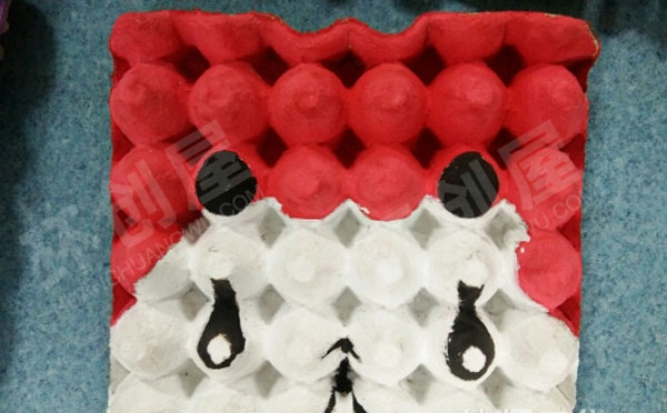 幼儿园美工区创意蛋托画图片