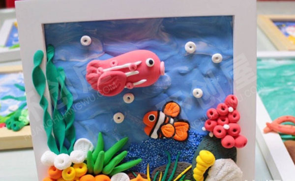 幼儿园美工区黏土创意动物卡通作品图片