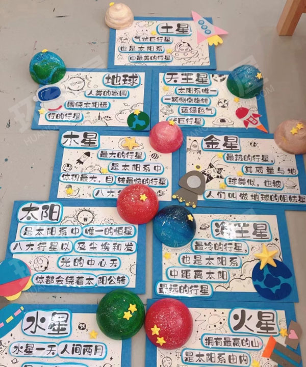 幼儿园科学区星球科技环创图片