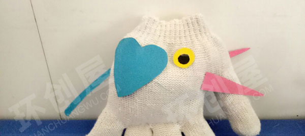 幼儿园角色游戏手工手套娃娃图片