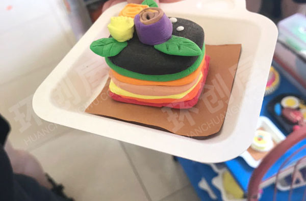 幼儿园角色游戏纯手工制作的甜品图片