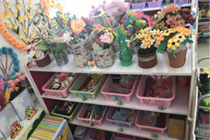幼儿园角色游戏彩虹花店图片3张