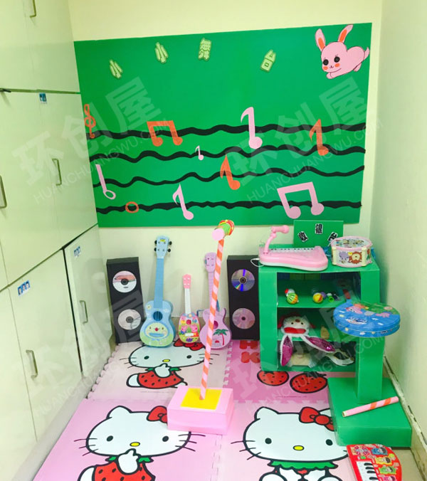 幼儿园角色游戏小小舞台音乐厅图片