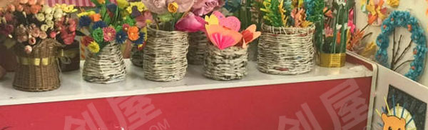 幼儿园角色游戏彩虹花店图片