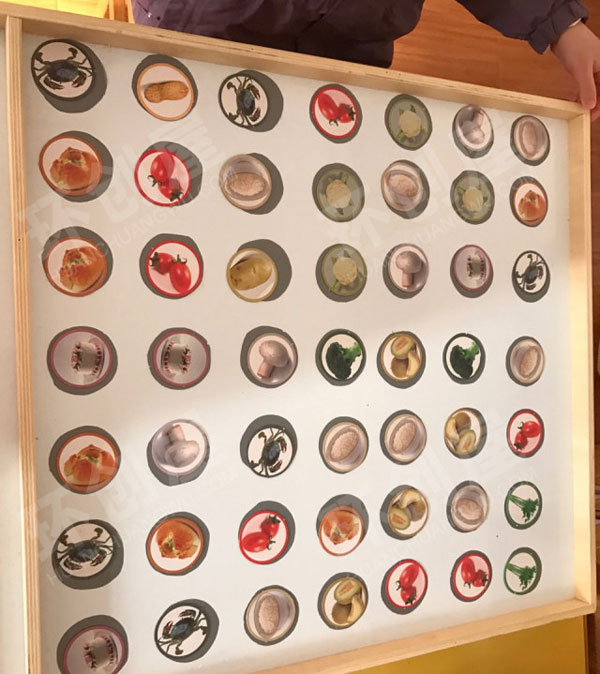 幼儿园益智区连连看蔬菜环创图片