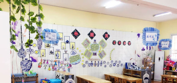 幼儿园中国风我是中国人主题墙环创图片